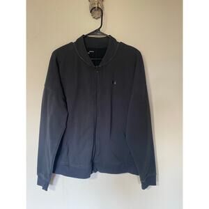 UNDER ARMOUR WOMENS Threadborne Loose  ZIP COTON BLEND Fleece BOMBER L